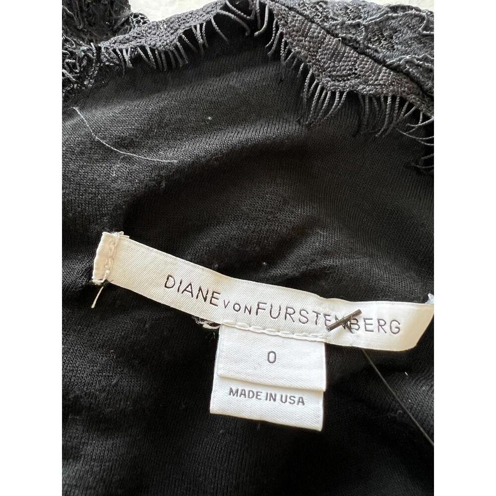 Diane von Furstenberg DVF Lace Dress Black Size 0 - Picture 3 of 10